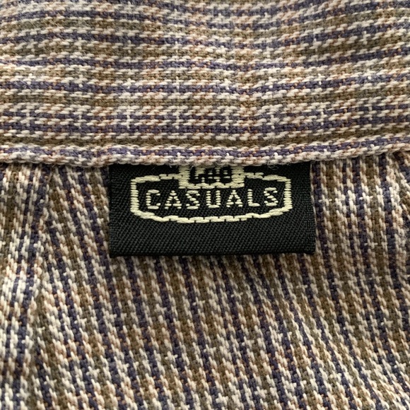 VINTAGE LEE CASUALS MICRO PLAID HIGH RISE TAPERED LEG PANTS - Picture 4 of 8